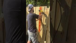 Building a Privacy Fence | Yard Transformation Pt. 1 | Build a LEVEL Wooden Fence |  #diy #fence