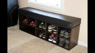 DIY Shoe Storage Bench