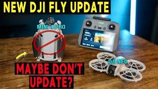 NEW DJI FLY UPDATE - DJI Mini 4 Pro / Neo | NEW FIRMWARE Update