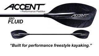 Accent PRO FLUID Whitewater Freestyle Kayak Paddle - Shown with Bryan Kirk