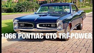 Cruising A '66 Pontiac GTO With A Tri-Power 389!