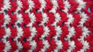 Узоры крючком Tunisian crochet pattern 24