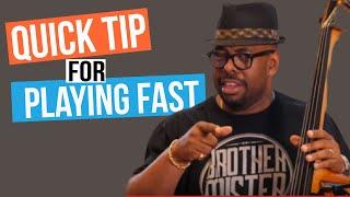 Quick Tip for Playing Fast - Christian McBride | 2 Minute Jazz