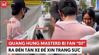 Quang Hùng MasterD bị fan "dí" ra đến tận xe để xin trang sức trên tay