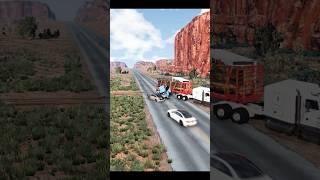 Realistic Highway Car Crashes #19 | #beamngdrive