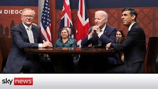 In full: Joe Biden, Rishi Sunak and Anthony Albanese discuss AUKUS partnership