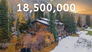 Jaw Dropping $18.5M VAIL MANSION with Mountain Views & on a Golf Course! | Colorado Luxury Homes