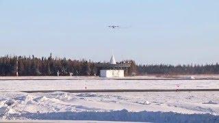 Hercules Landing In Moosonee. Jan 2016