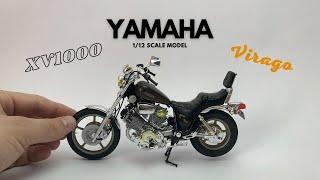 Tamiya 1/12 YAMAHA XV1000 Scale Model Kit Build | Motorcycle Model Kit Build