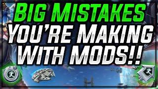 Huge Modding Mistakes You're Making + How To Get GOOD at Mods! | Star Wars: Galaxy of Heroes