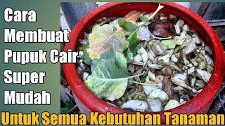 Limbah Dapur dan Kebun di Jadi Pupuk Organik Cair Super | Cara Membuatnya Mudah