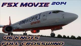 CrossWind Heavy Landing 46Knots Boeing 737-800