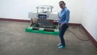 Koch Ultravac 2100 Semi-Auto Double Chamber Vacuum Bag Sealer Demonstration