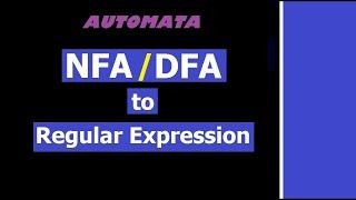 NFA/DFA to Regular Expression Conversion - State Elimination شرح