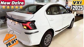 New Maruti Suzuki Dzire VXi 2025 Facelift Model ₹Price Mileage Features Review & Details