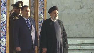 Iraqi prime minister visits Tehran and meets Iranian president a day after meeting Blinken