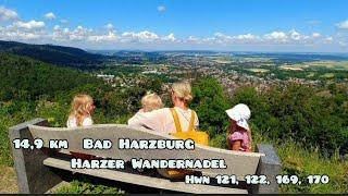 Wandern mit Kindern in Niedersachsen|Bad Harzburg|14,9 km| Harzer Wandernadel|HWN 121, 122, 170, 169