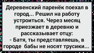 Как Деревенский Парень в Город Поехал! Большой Сборник Свежих Смешных Анекдотов!