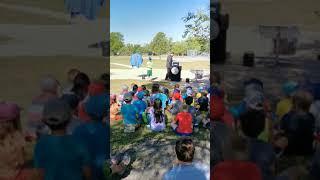 Magician show at Bonnycastle school playground