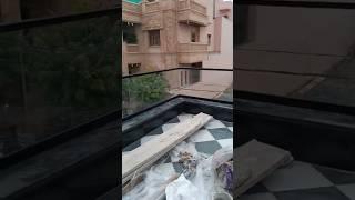 Stylish Balcony Glass Railing with PVDF Aluminium / Future Game Changer/#glass #trending #ytshorts