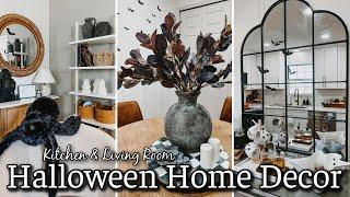 HALLOWEEN HOME DECOR 2024 | HALLOWEEN KITCHEN DECOR IDEAS & LIVING ROOM DECORATING | DECORATE W/ ME