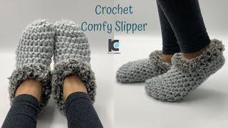 Crochet Slippers for Beginners /Crochet Scrap Yarn Projects ( Free pattern )