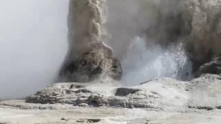 Geyser activity in Yellowstone