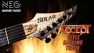 CLASSIC 80's ACCEPT HEAVY METAL STYLE BACKING TRACK - Em (118 bpm)