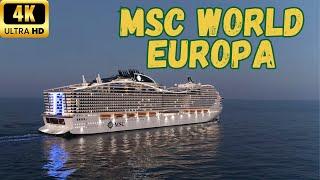 【4K】MSC World Europa: Complete Ship Tour - 60fps (Full Version)