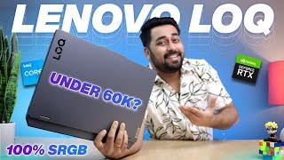 Lenovo LOQ i5 12th Gen RTX 2050  12GB  100% sRGB  Best Gaming Laptop Under 60000 in India 2024 