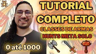 [TIBIA] - TUTORIAL COMPLETO - CLASSES DE ARMAS E O META GAME SOLO - LVL 0 AO LVL 1000 PARA KNIGHT