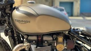 Triumph Bobber 1200 walk around and sound