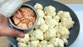 Do you have cauliflower and canned tuna at home?  Fast, easy and delicious recipes # 164