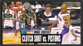 Vince Carter CLUTCH Shot vs. the Pistons | April 17th 2001