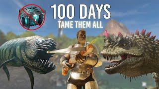 I spent 100 days taming everything...but no cryopods | Ark Survival Ascended | Ark Additions