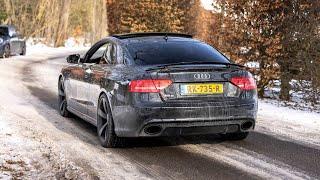 LOUD Audi RS5 B8 with Straight Pipes - Accelerations, Revs & Launch Controls !