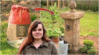 Садовая колонка из цемента своими руками!
