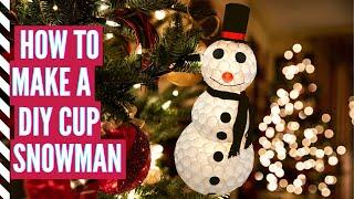 How to Make a DIY Cup Snowman