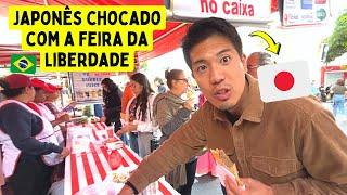 Japonês chocado com a feira da Liberdade