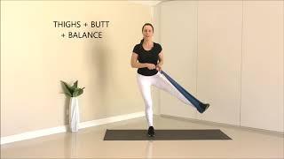 20 Min Resistance Band (Full Body) Strength Workout | Effective Intermediate + Cardio Band Workout!