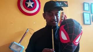 How to Make SPIDERMAN MILES MORALES PS5 Mask | Cardboard & Clothes