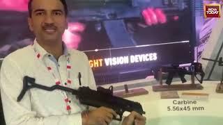 Live Demo Of ASMI Machine Pistol At DefExpo 2022 | Gujarat