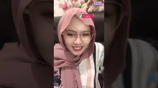 hijab cantik terbaru asia jilbab main lidah bigo live