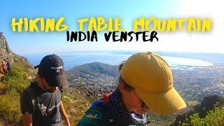 Hiking up Table Mountain - India Venster Route