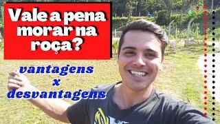 VALE A PENA MORAR NA ROÇA? DICAS PRA QUEM VAI MORAR NO SÍTIO OU CHÁCARA. VANTAGENS E DESVANTAGENS.