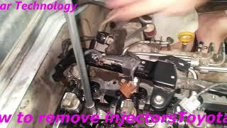 How to remove injector Toyota HIACE , Toyota HIACE Injectors removing,Car Technology,