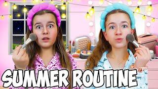 SWAPPING SUMMER NIGHT ROUTINES with my SISTER!!