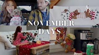 cozy november days - getting into the christmas spirit (holiday shopping + decorating)