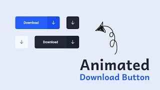 Download Button Animation using HTML, CSS, JS and GSAP