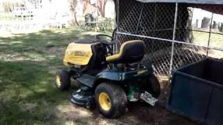 moving the wood pile